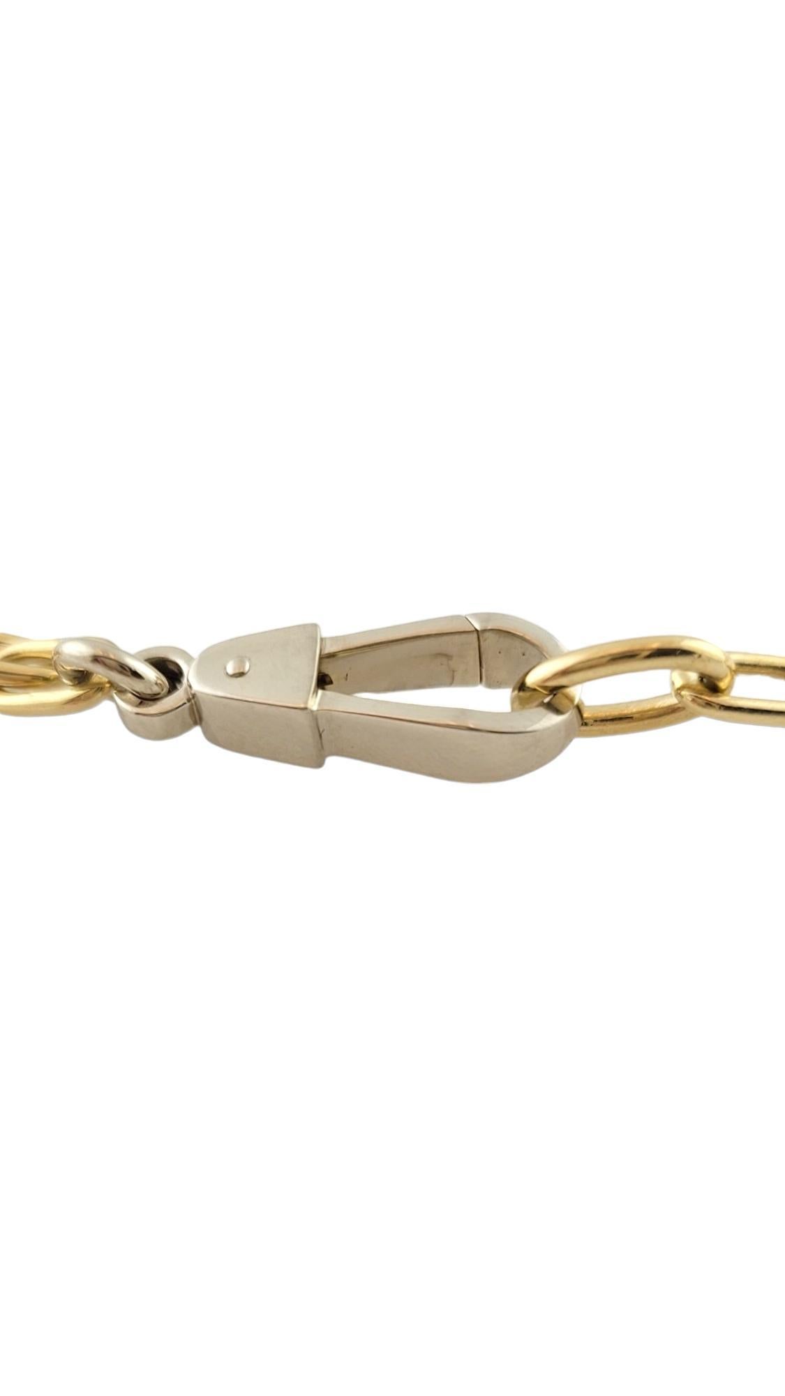 Women's 18K Yellow Gold Pomellato ID Chain Link Necklace #16123 For Sale