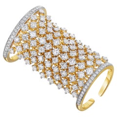 Flexibler Maschenring aus 18 Karat Gelbgold mit Zacken von Fern Freeman