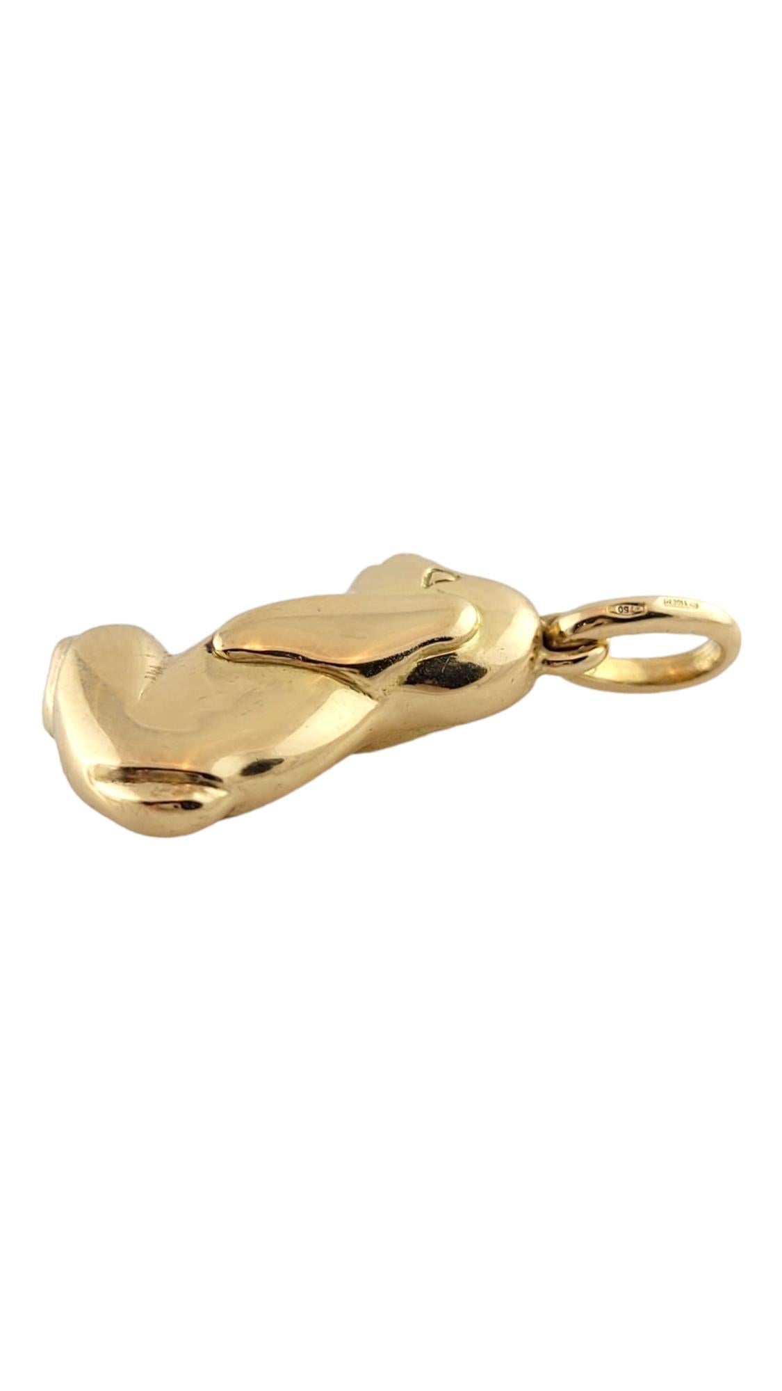 Women's 18K Yellow Gold Puppy Dog Pendant/ Charm #18179 For Sale