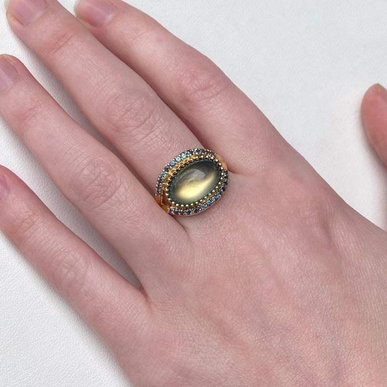 Gleam Alexandrite and Moonstone Ring