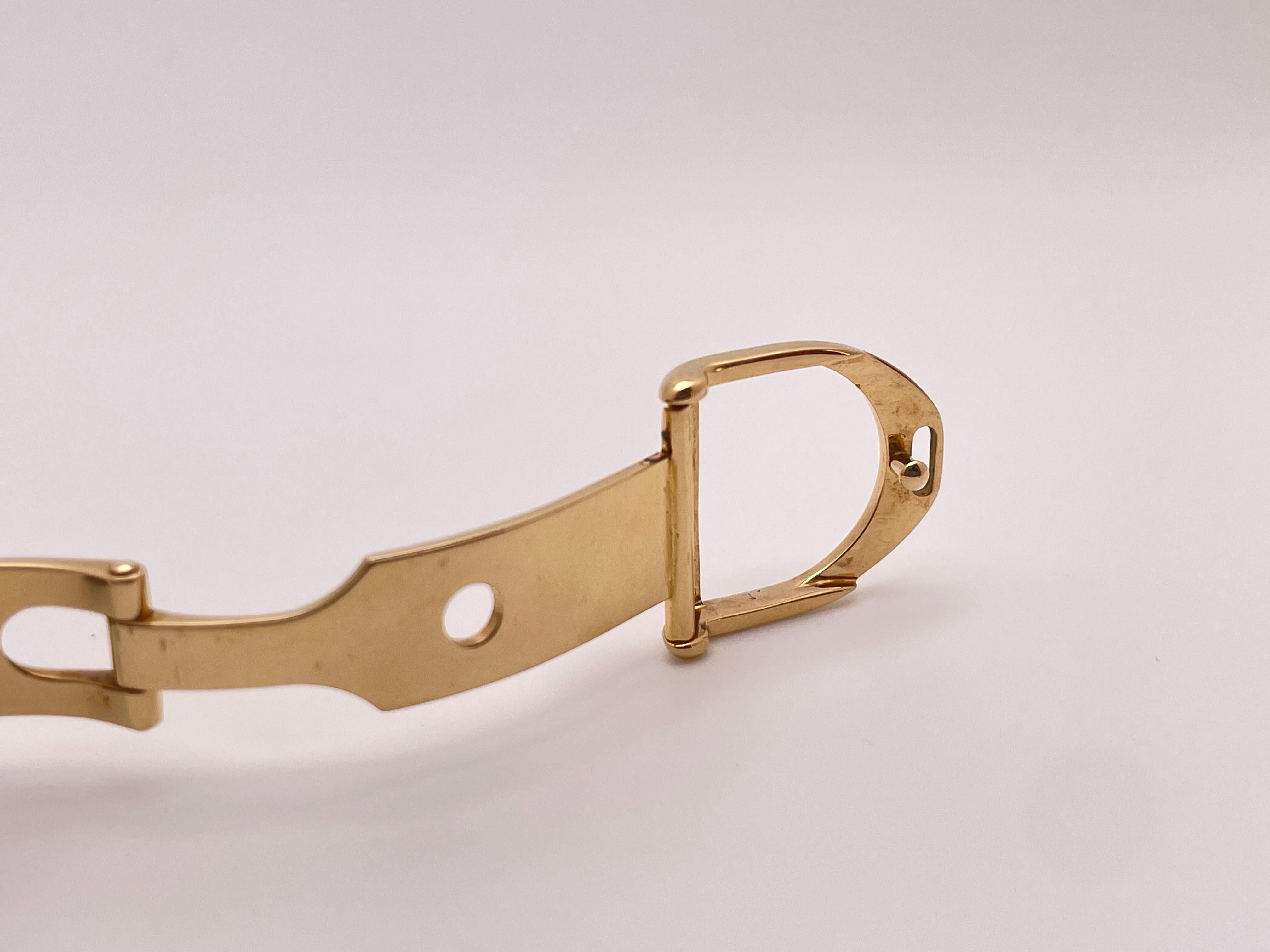 Ralph Lauren Stirrup 18K Yellow Gold Watch For Sale 7