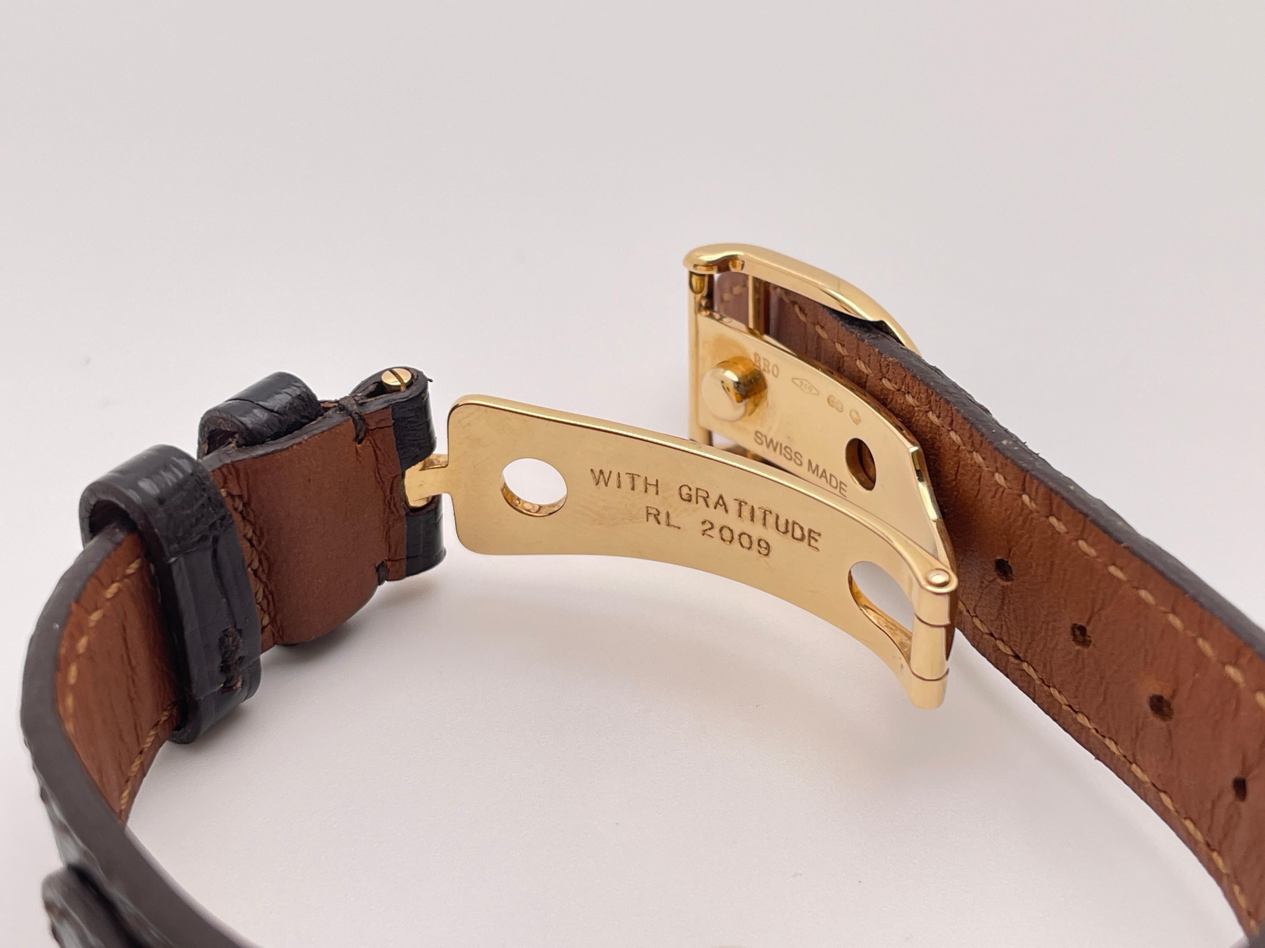 Ralph Lauren Stirrup 18K Yellow Gold Watch For Sale 3