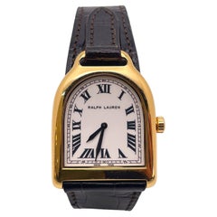 Reloj Ralph Lauren Estribo de oro amarillo de 18 quilates
