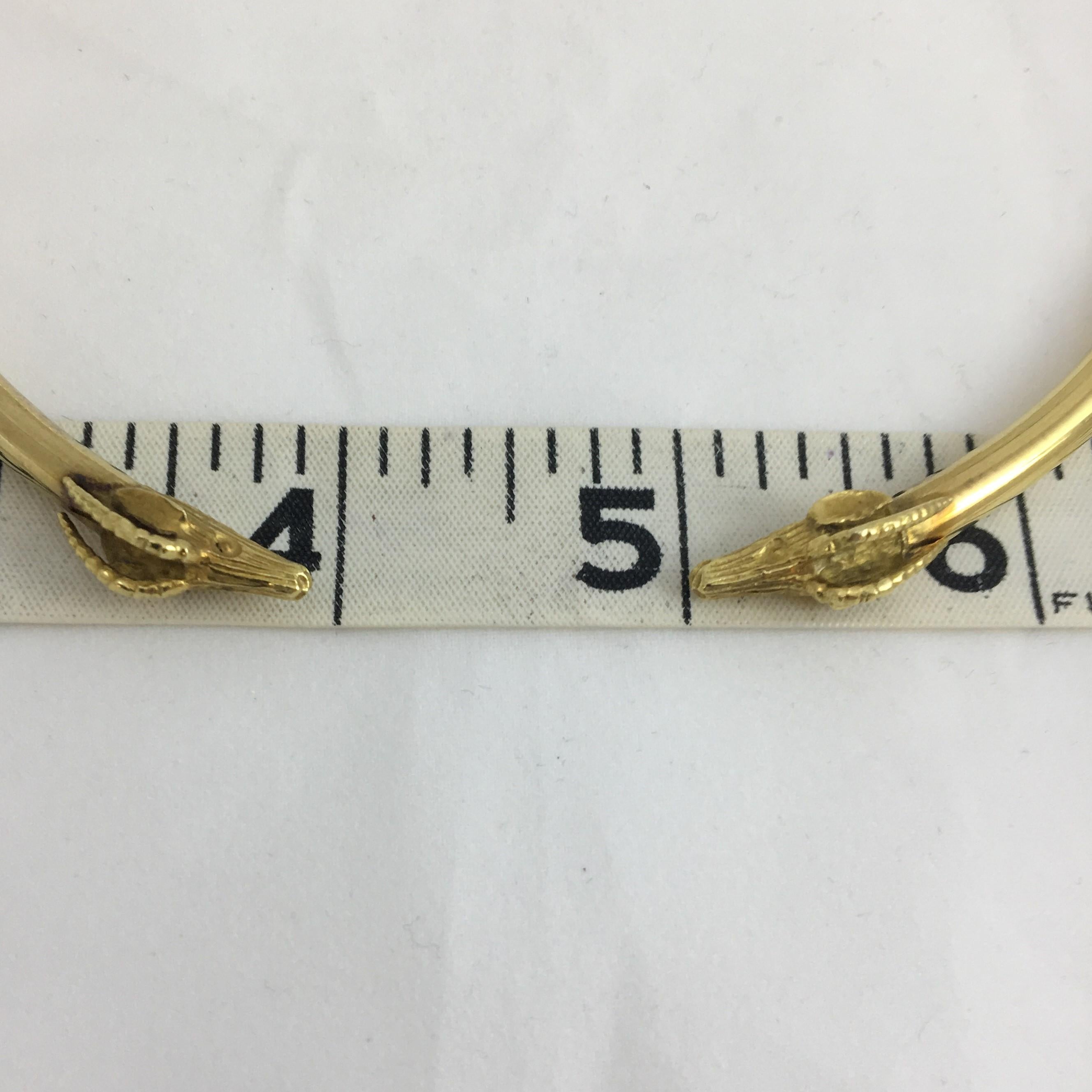 18 Karat Gelbgold Widderkopf Halsband Halskette im Angebot 1