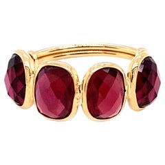 18K Yellow Gold Rhodolite Ring – Mosaico Collection  Tresor Collection