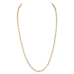 18k Yellow Gold Ribbed Circlular Chain Necklace 18k Yellow Gold Ribbed Circlular Chain Necklace