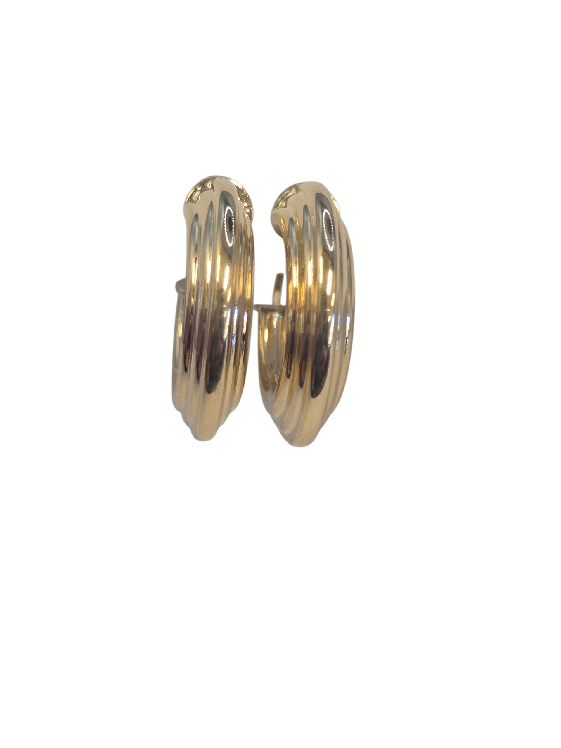 Orecchini a cerchio Huggie a coste in oro giallo 18K

Eleganti cerchi huggie a coste in oro 18 carati; classici, comodi e senza sforzo chic.

Marchio di garanzia: 750

Peso: 2,6g/ 1,7dwt

Dimensioni: 20,4 mm X 4,6 mm X 4,2 mm / circa 3/4