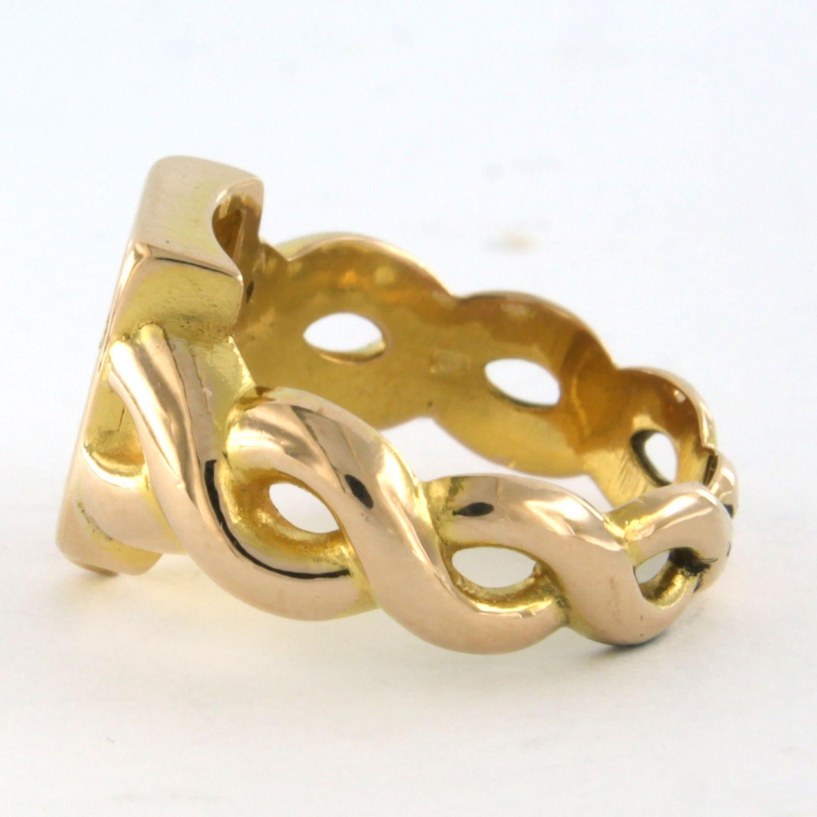 Early Victorian 18k yellow gold ring – 9.7 grams For Sale