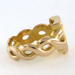 18k yellow gold ring – 9.7 grams – ring size US 7 – EU 17.25 (54)