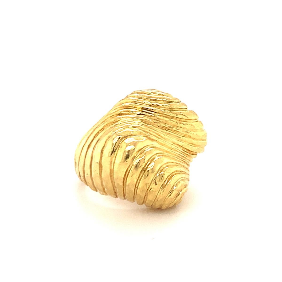 18K Yellow Gold Ring by Henry Dunay, circa 1970s For Sale 2