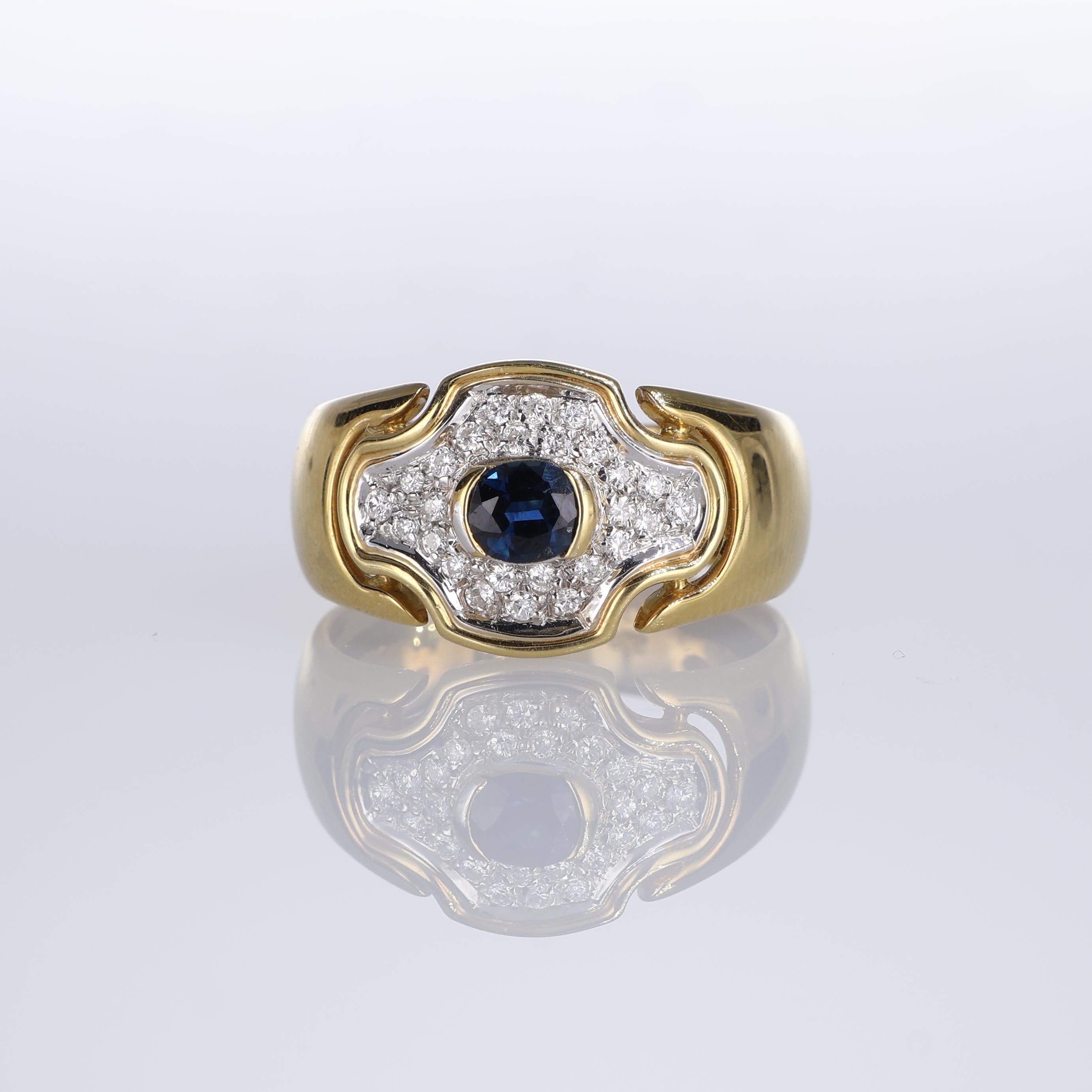 NOTE IMPORTANTE :
✔ Aucun coût supplémentaire ne sera ajouté à cette commande.
✔ Les frais d'expédition et de douane sont entièrement à notre charge.
--------------------
Cette élégante bague en or jaune 18 carats présente un saphir central ovale
