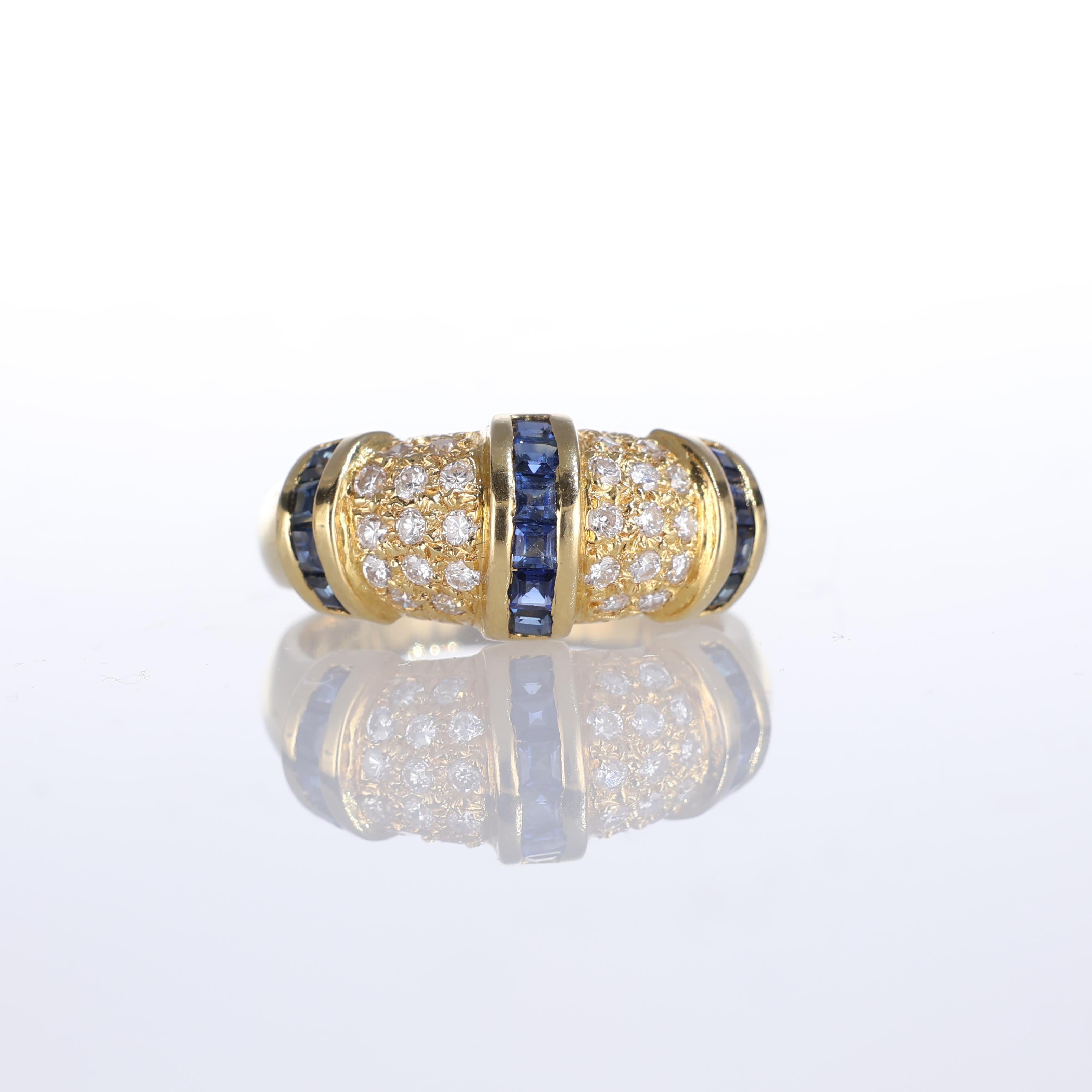 IMPORTANT NOTE:
✔ No additional costs will be added to this order.
✔ Shipping and customs duties are fully covered by us.
--------------------
A stunning 18k yellow gold ring showcasing a bold and sophisticated design. This piece features square-cut