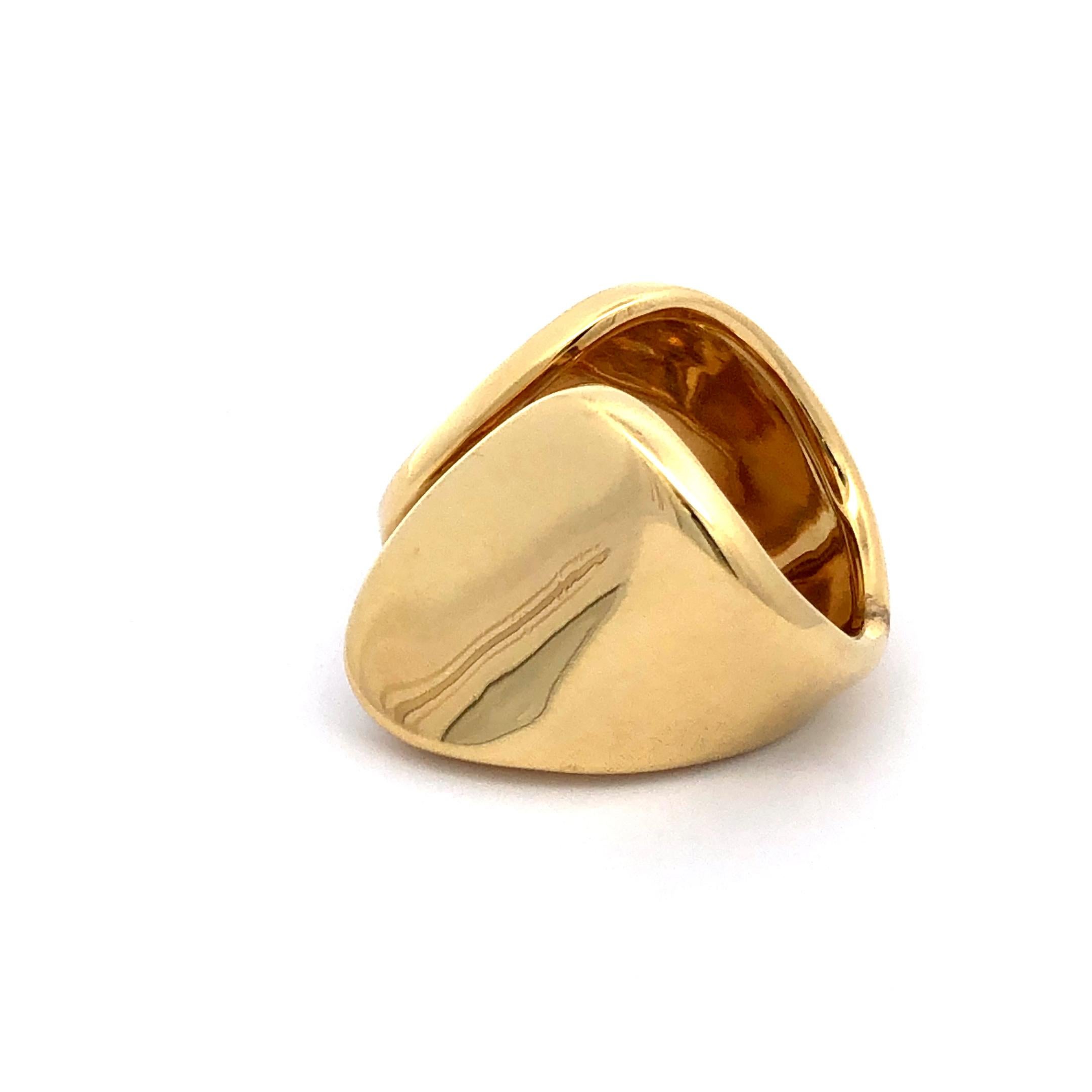 Robert Lee Morris: 18 Karat Gelbgold Ring aus massivem Gold für Damen oder Herren im Angebot