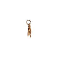 18K Yellow Gold "Rock on" Hand Charm
