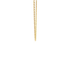 18K Yellow Gold Rope Chain Necklace 1.5mm
