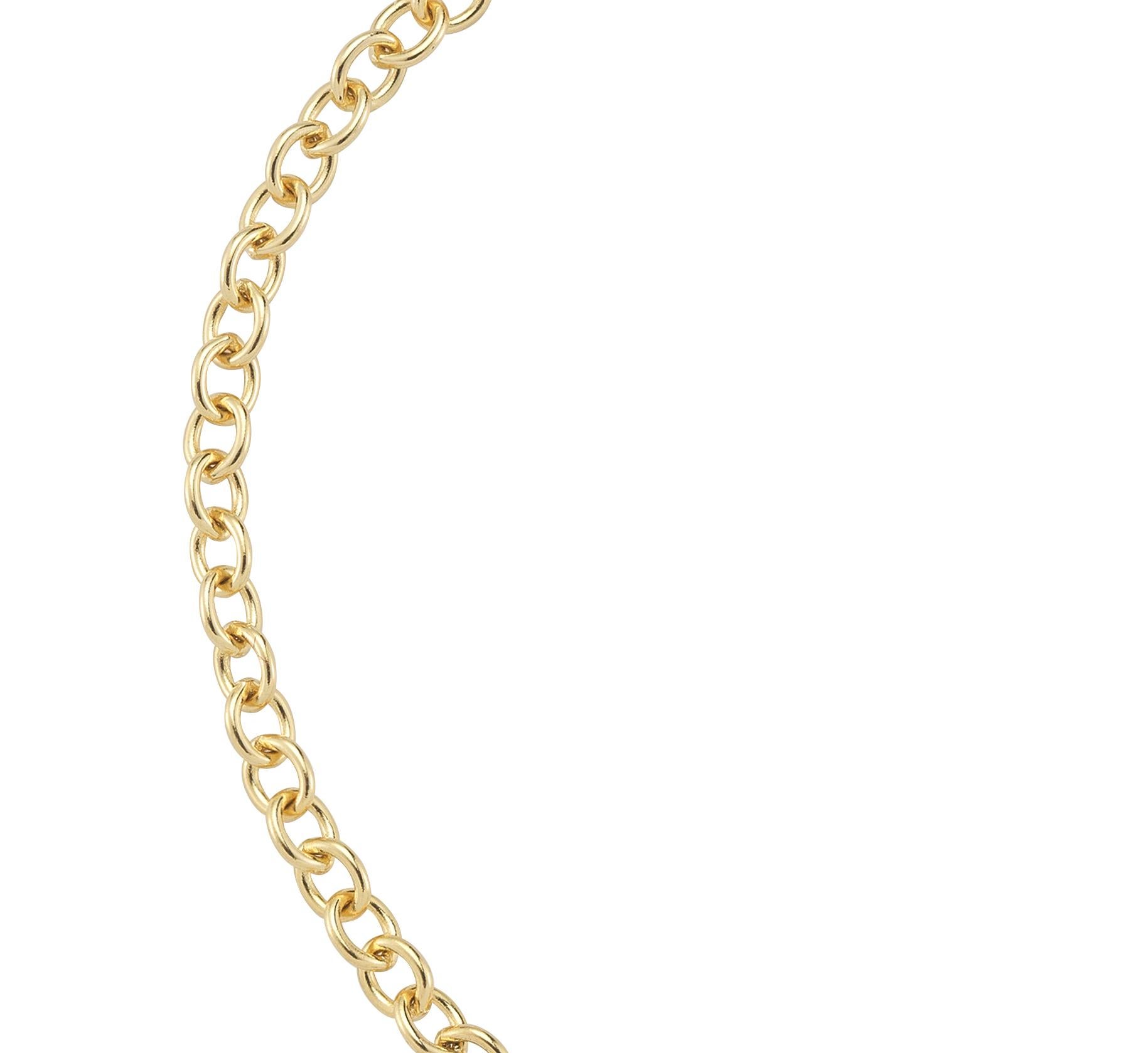 Women's or Men's 18 Karat Yellow Gold Ruby Bar Bracelet For Sale
