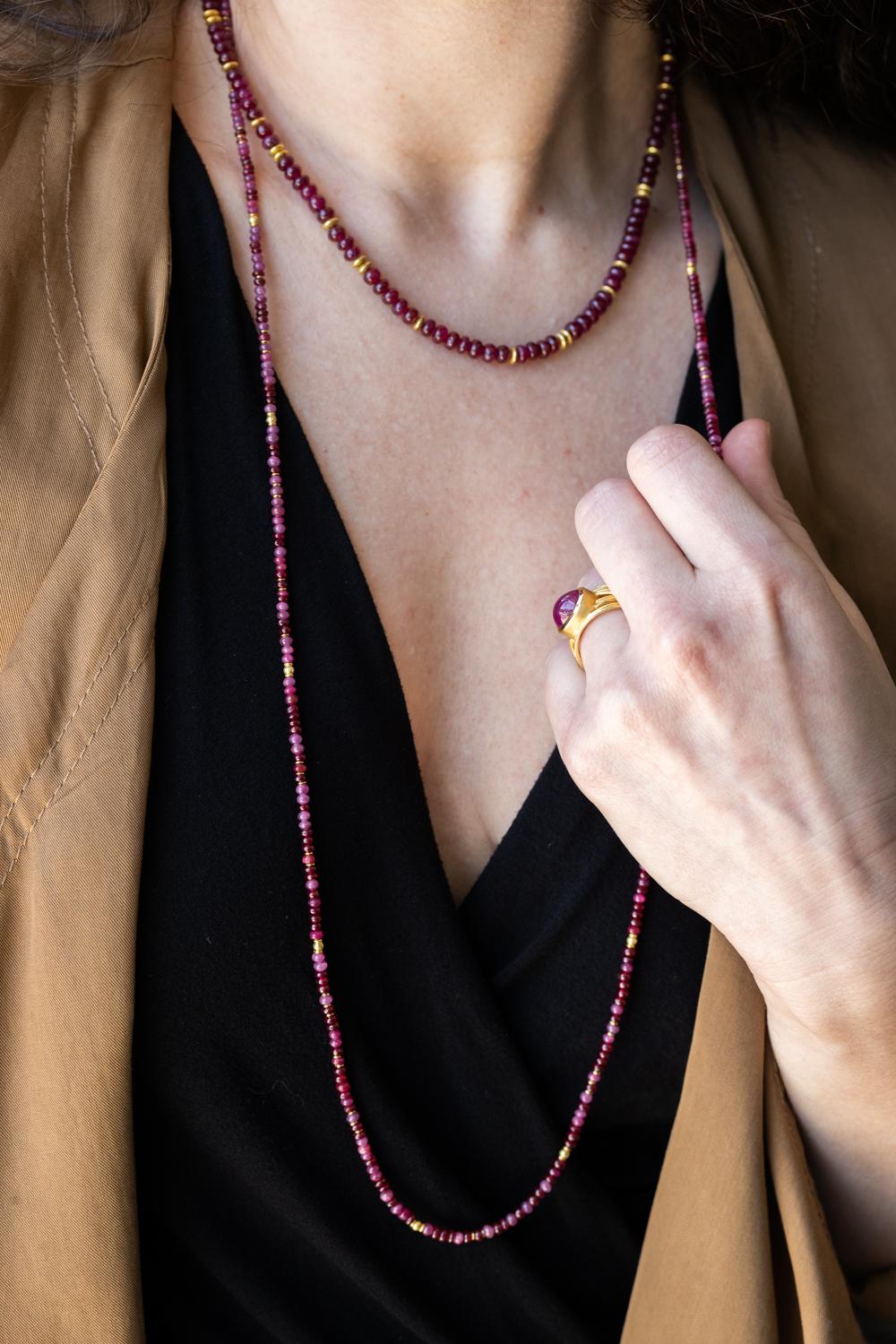 ruby beads bracelet