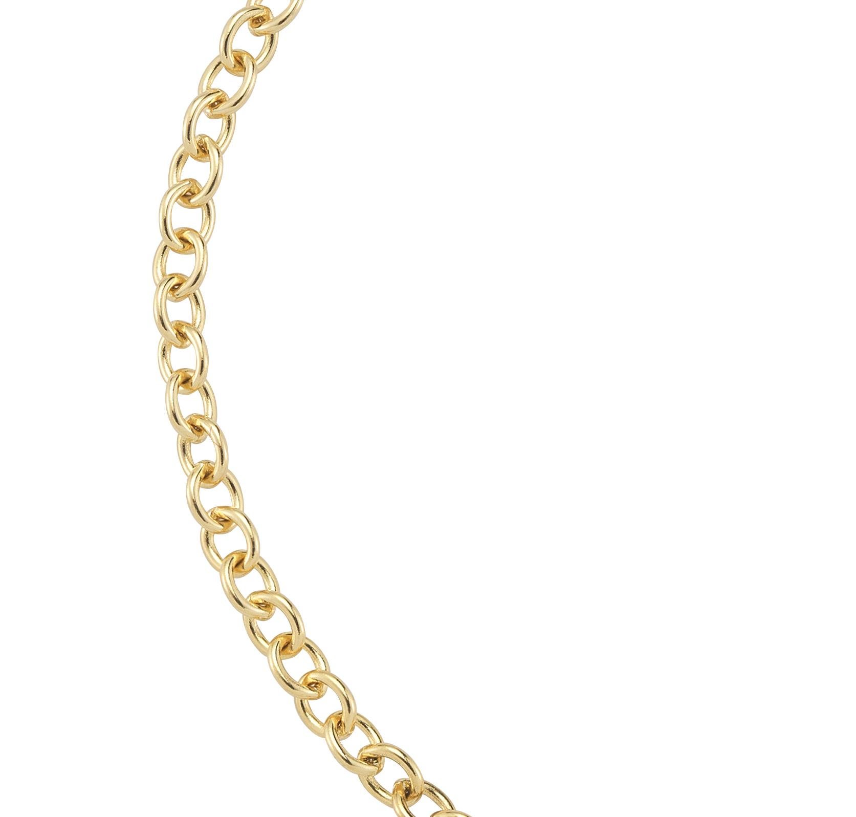 Women's or Men's 18 Karat Yellow Gold Sapphire Bar Bracelet For Sale