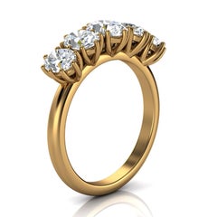 18k Yellow Gold Sigalit Petite Rustic Oval Diamond Ring 1 1/2 Carat T.W