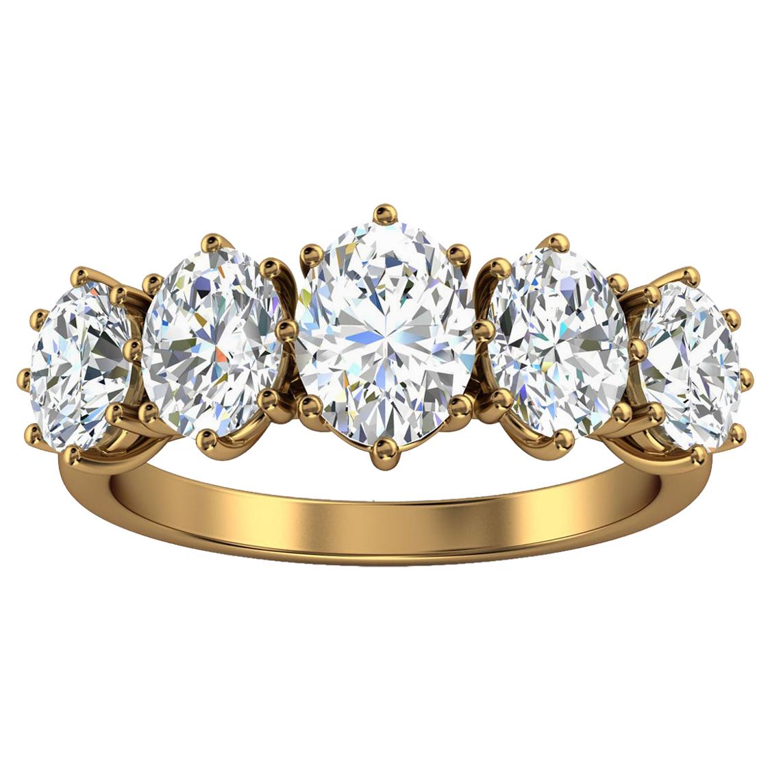 18k Yellow Gold Sigalit Petite Rustic Oval Diamond Ring 1 1/2 Carat T.W For Sale