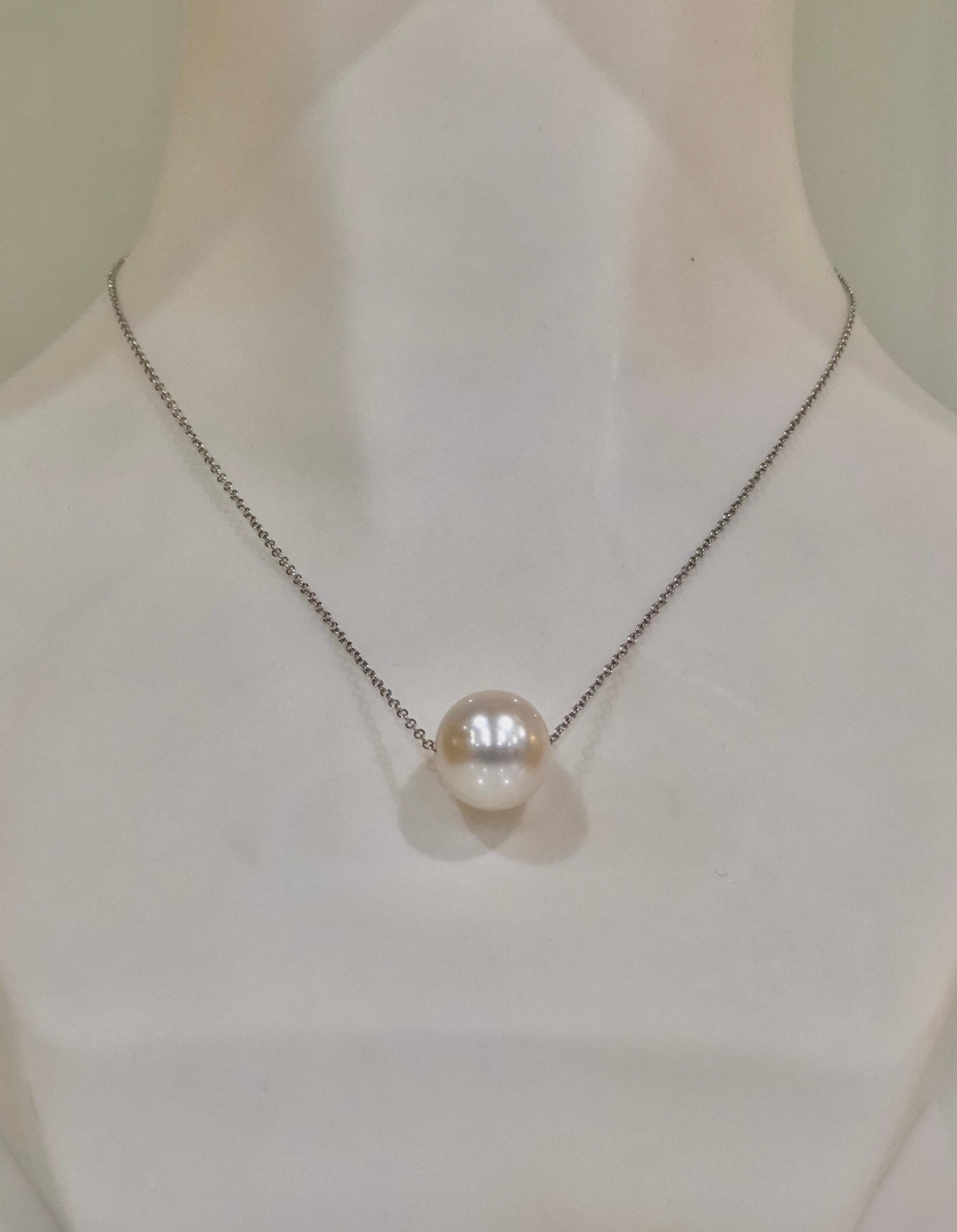 single pearl on gold chain