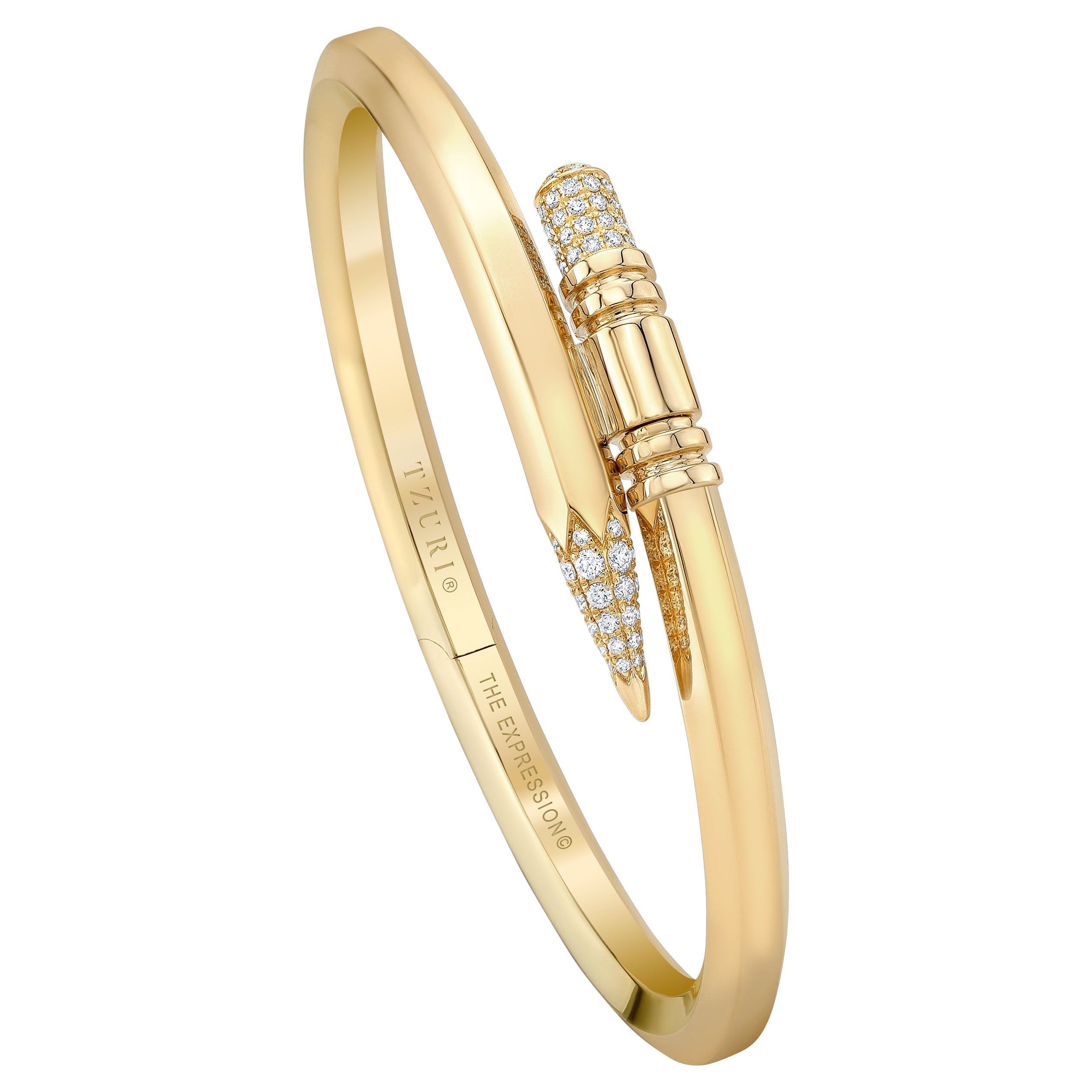18K Gelbgold Kleines Ausdrucksarmband im Angebot