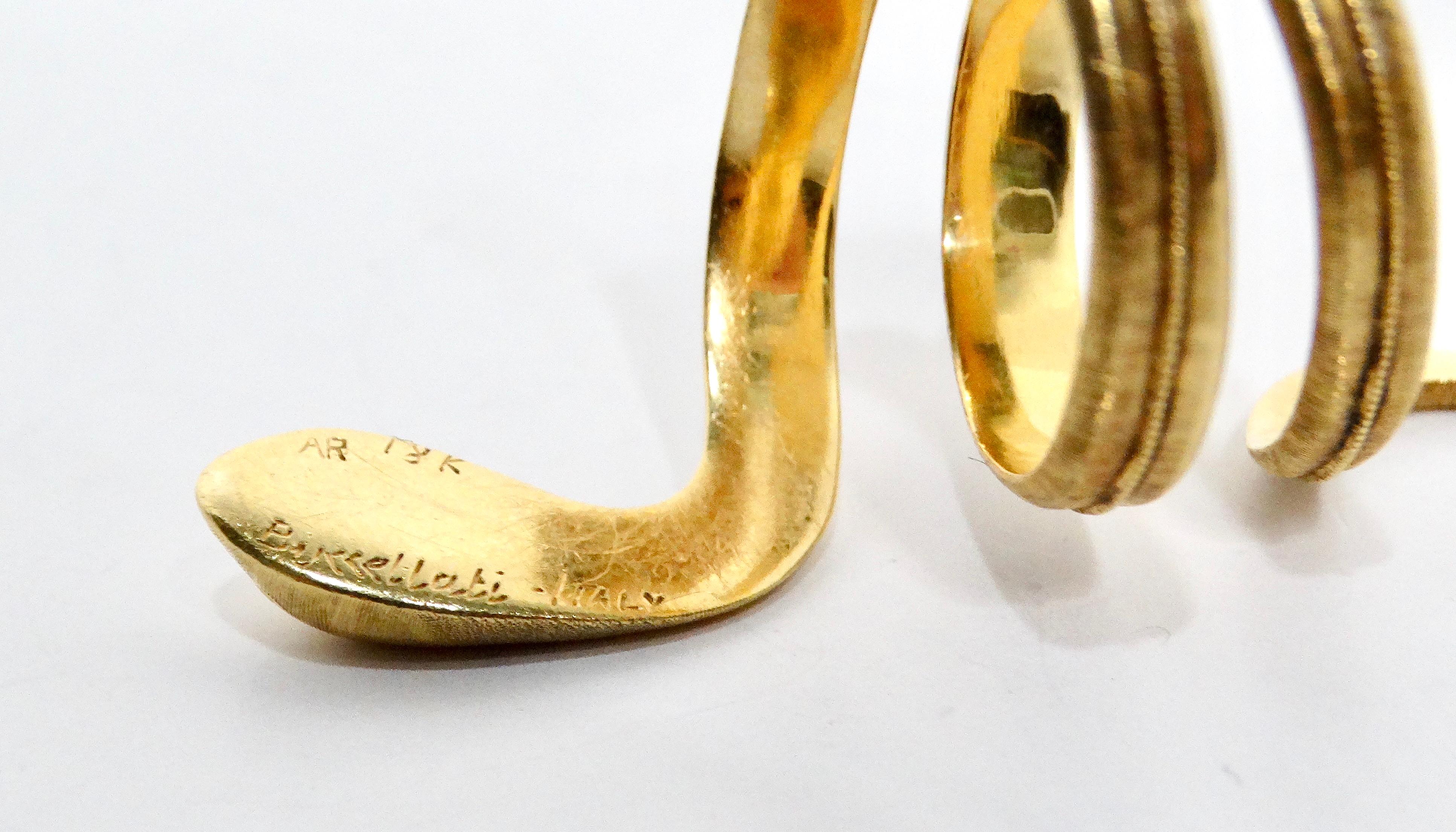 Women's 18K Yellow Gold Snake Wrap Ring For Sale