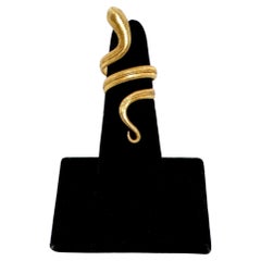Anillo Envolvente de Serpiente de Oro Amarillo de 18 K