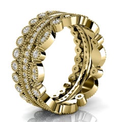 18K Yellow Gold Sophie Antique Diamond Stack Ring '1 Ct. tw'