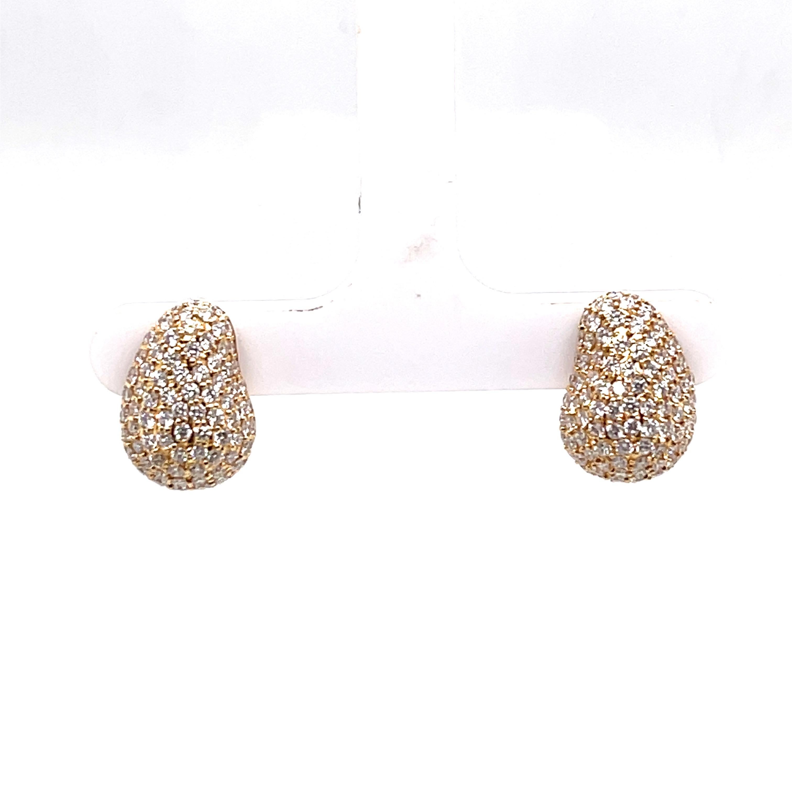 18K Yellow Gold South Sea Drop Or Stud Detachable Earring 13-14 MM For Sale 1
