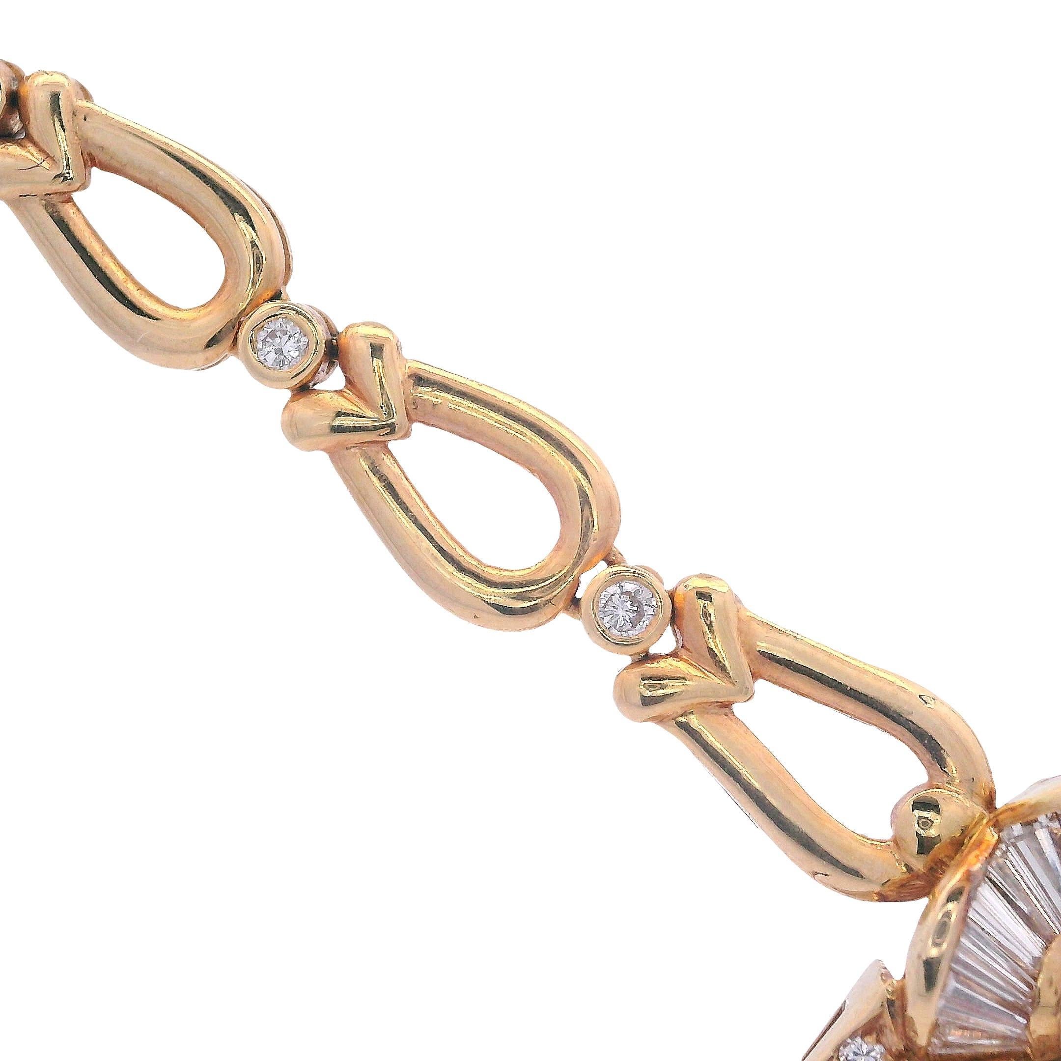 Collar de Perlas del Mar del Sur y Diamantes de Oro Amarillo de 18 K en venta 1