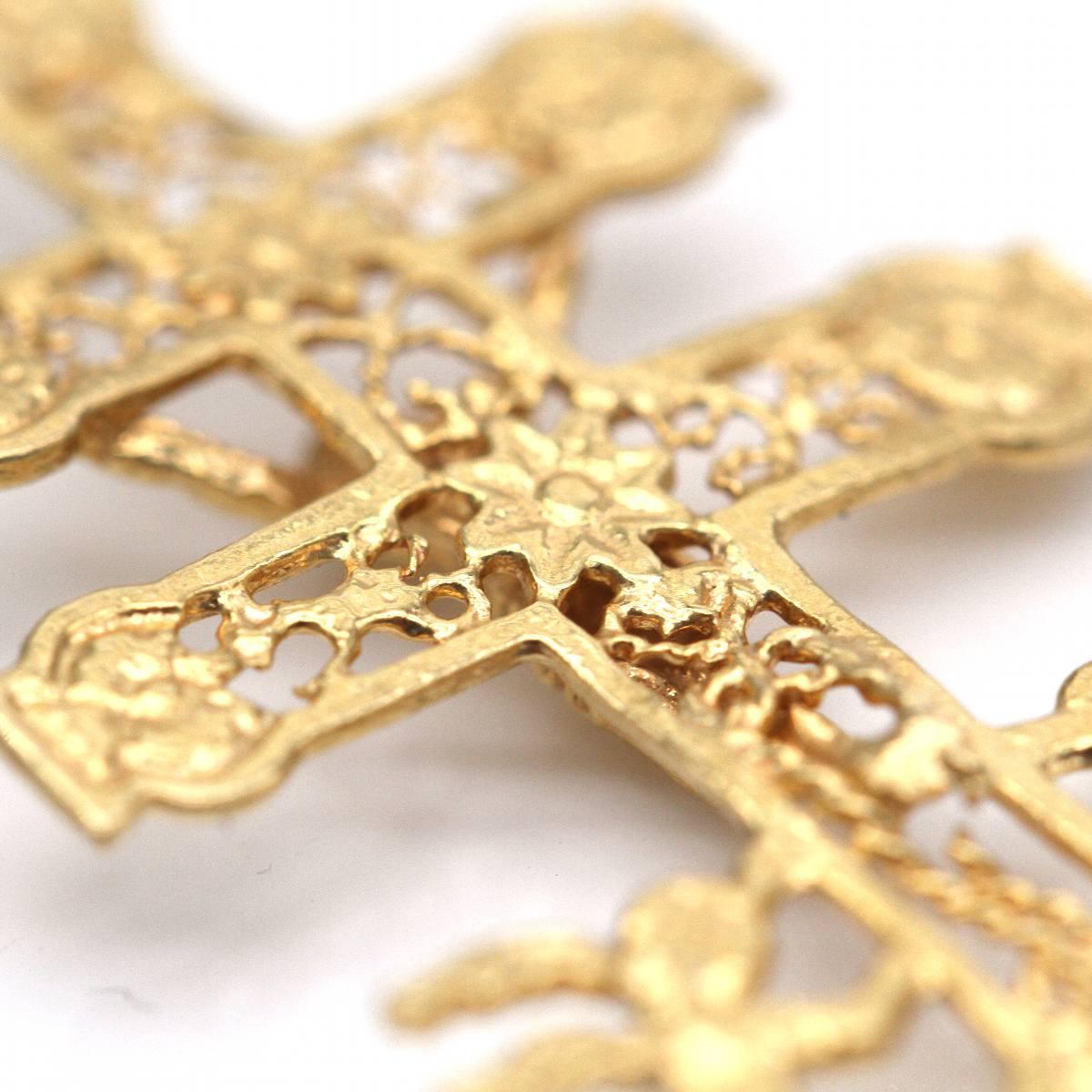 Colgante Cruz Caravaca Española Oro Amarillo 18K en Nuevo estado para la venta en Barcelona, CT