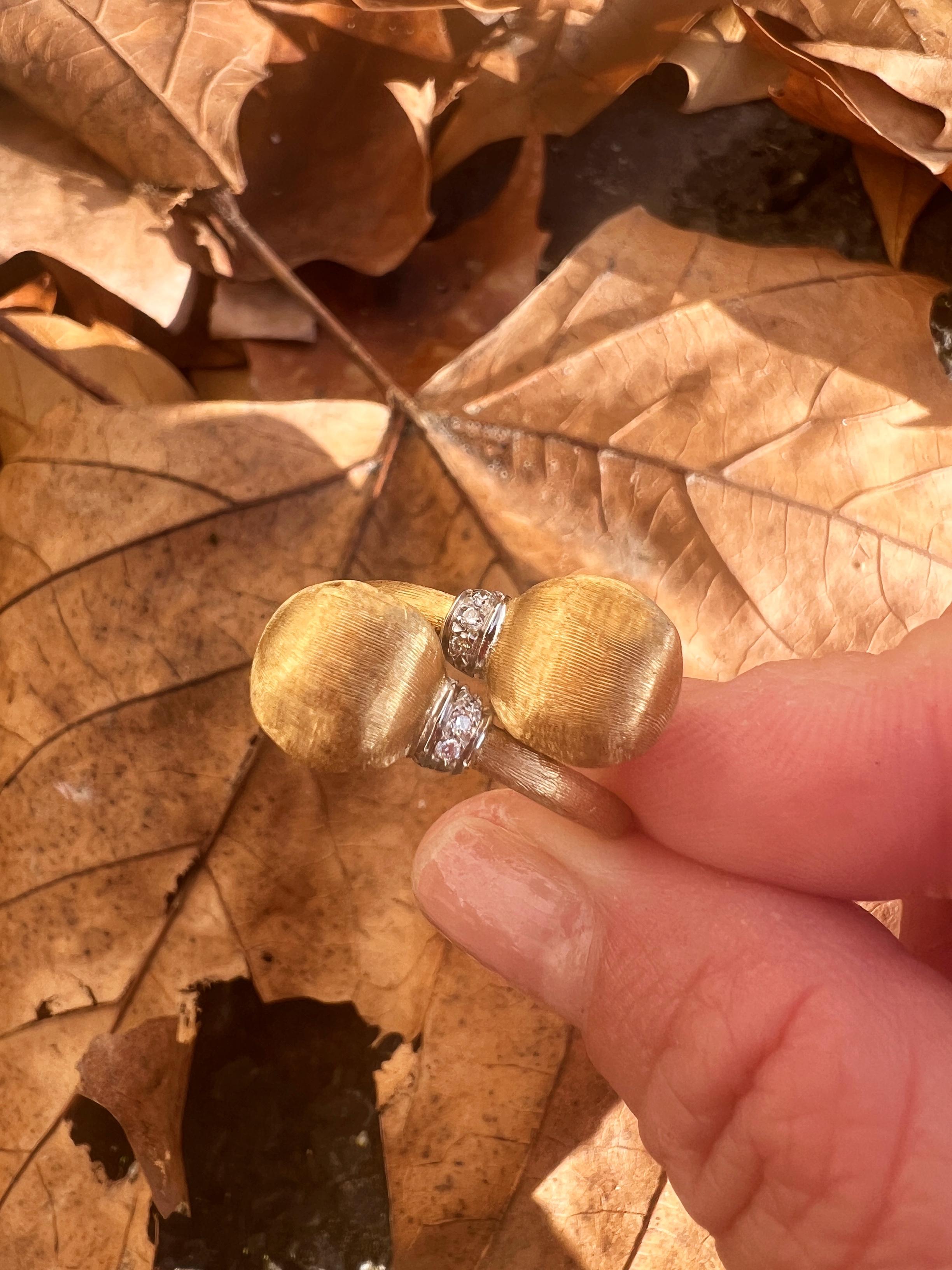 Women's or Men's 18k Yellow Gold Sphere Diamond Ring by MarCo Bicego, Collection 