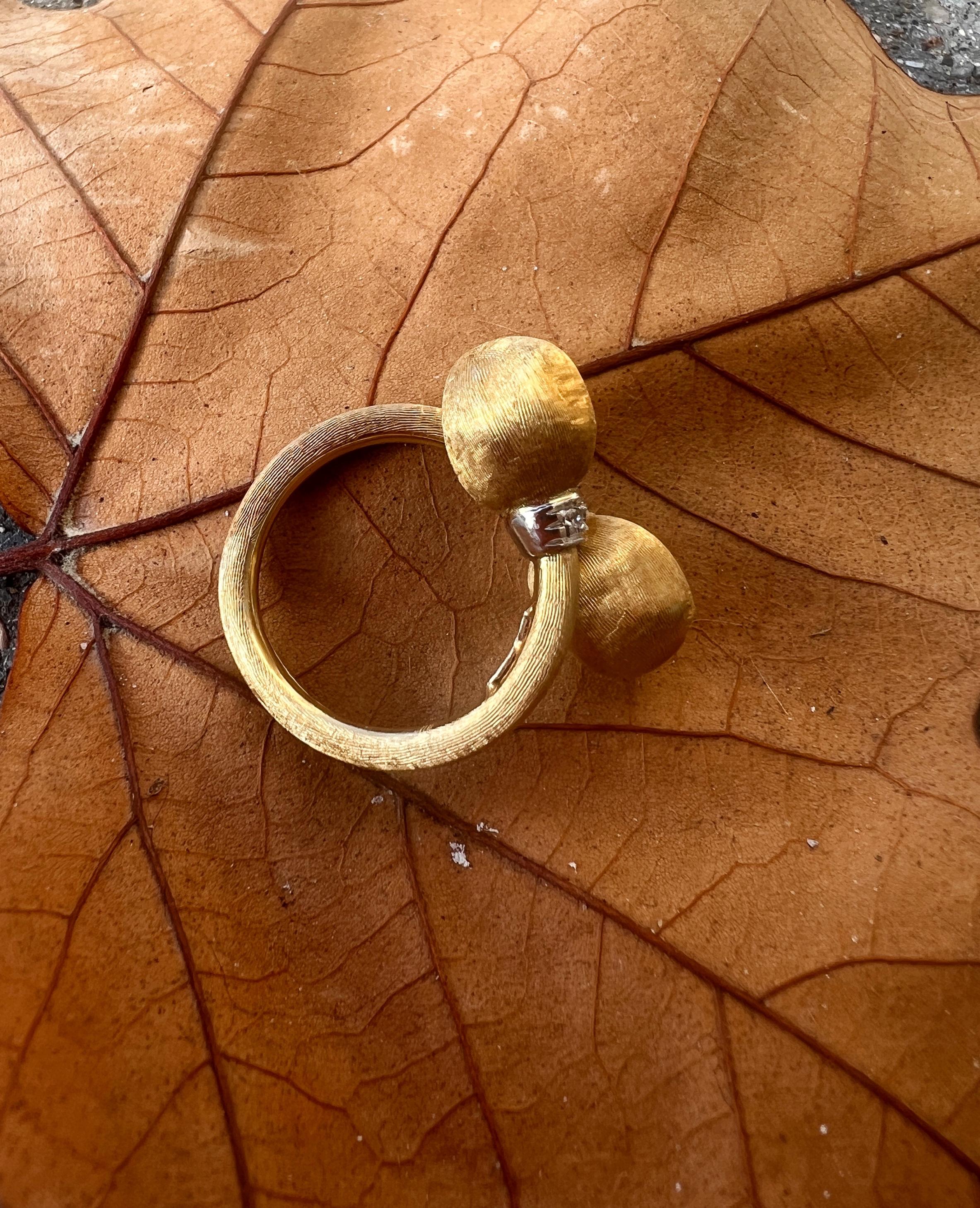 18k Yellow Gold Sphere Diamond Ring by MarCo Bicego, Collection 