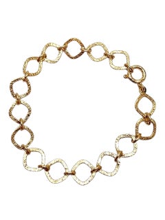 18K Yellow Gold Square-Link Chain Bracelet #22807