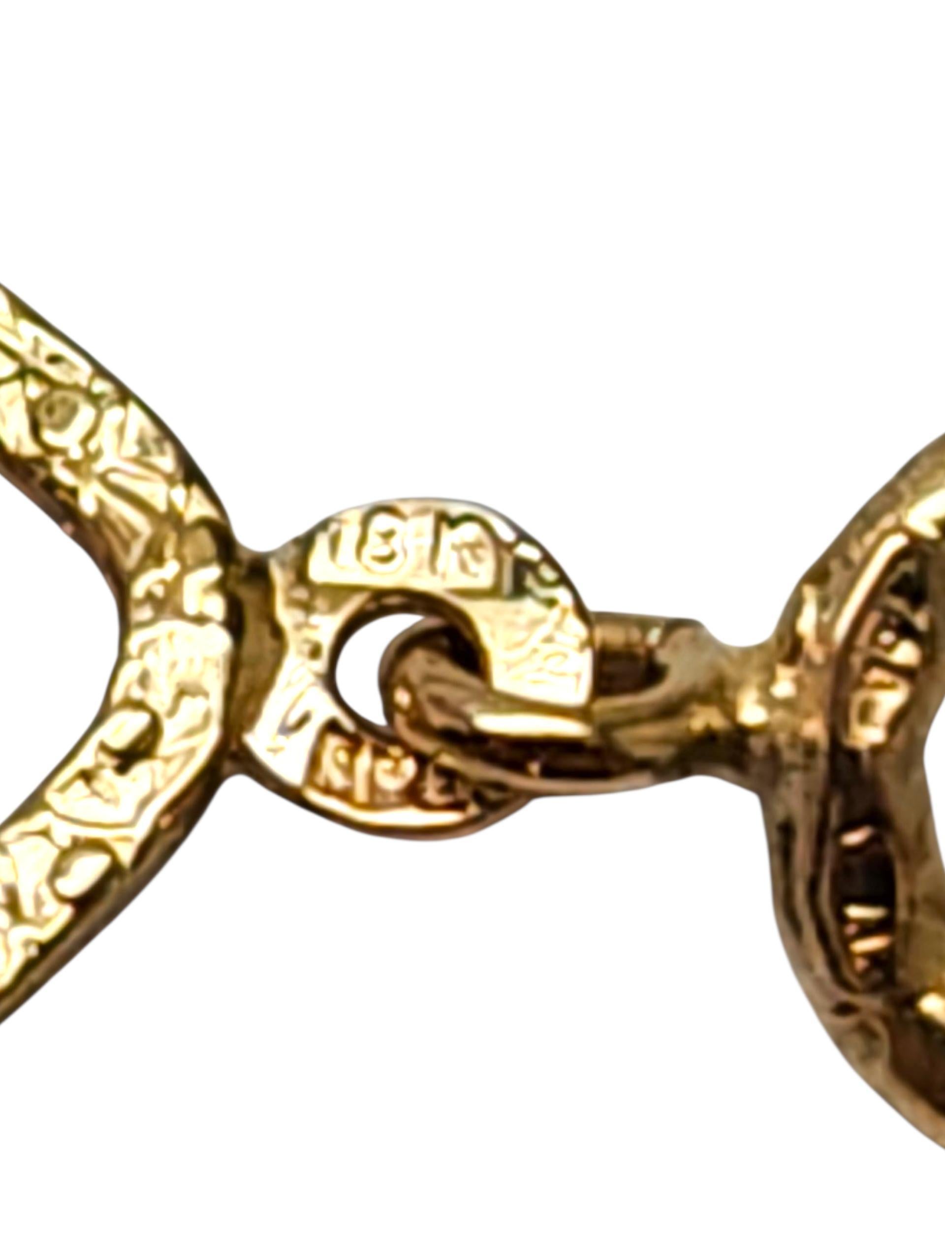 18K Yellow Gold Square-Link Chain Bracelet #22808 In Good Condition For Sale In Washington Depot, CT
