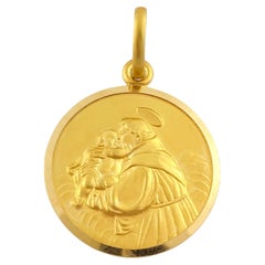 18K Yellow Gold St. Anthony Pendant