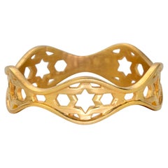 Used Stackable Star Band Ring In 18K Yellow 