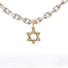 18k Yellow Gold Star Of David Pendant