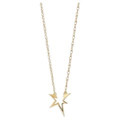 18K Yellow Gold Necklace with Brilliant-Cut Diamond – Everyday Elegance