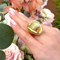 18k Yellow Gold Statement Ring