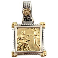 Pendentif/amélioration Siler Tagliamonte en or jaune 18 carats et argent sterling #16475
