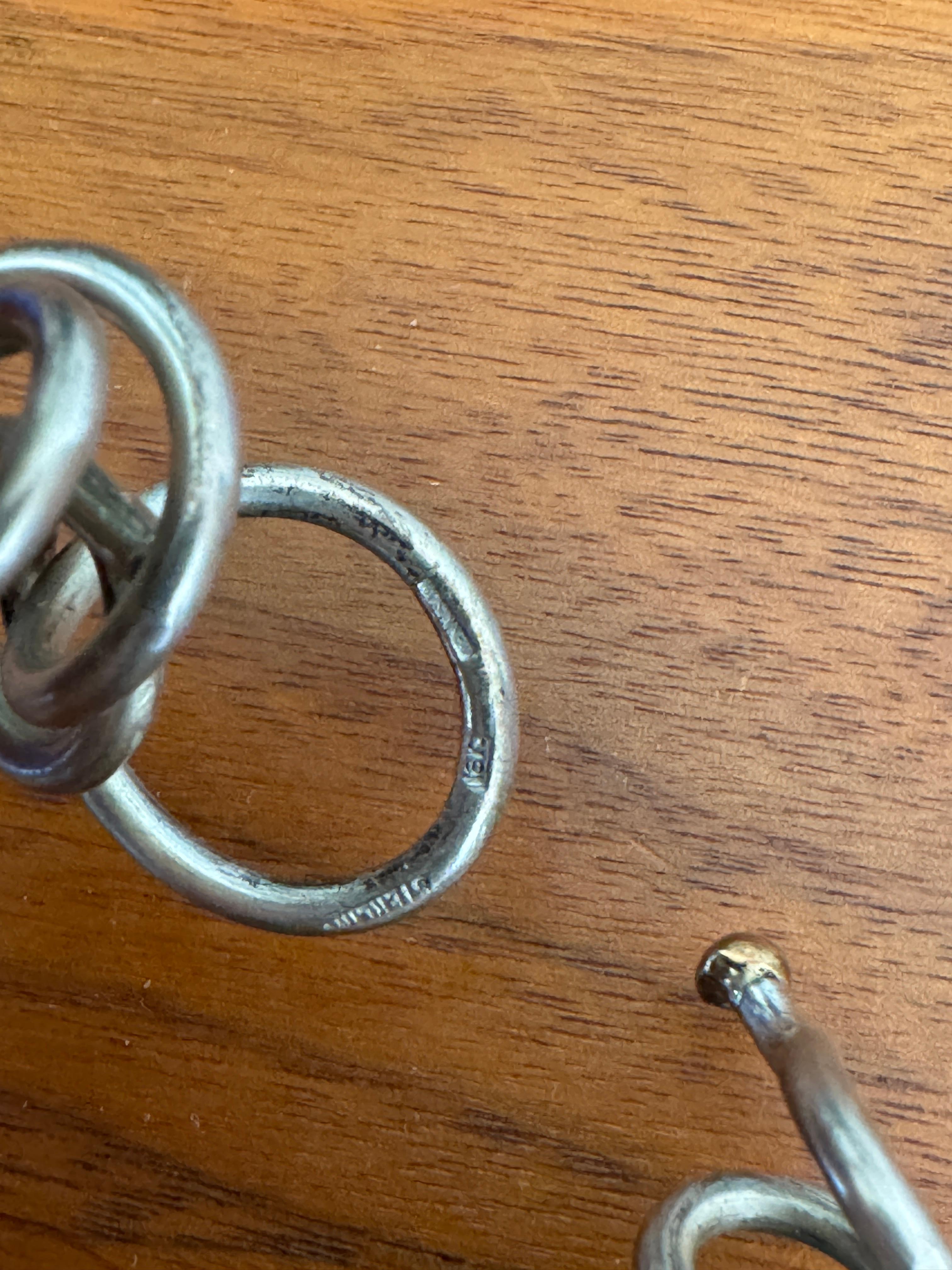 Bracciale in oro giallo 18k e argento Kathleen Dennison realizzato a mano in vendita 5