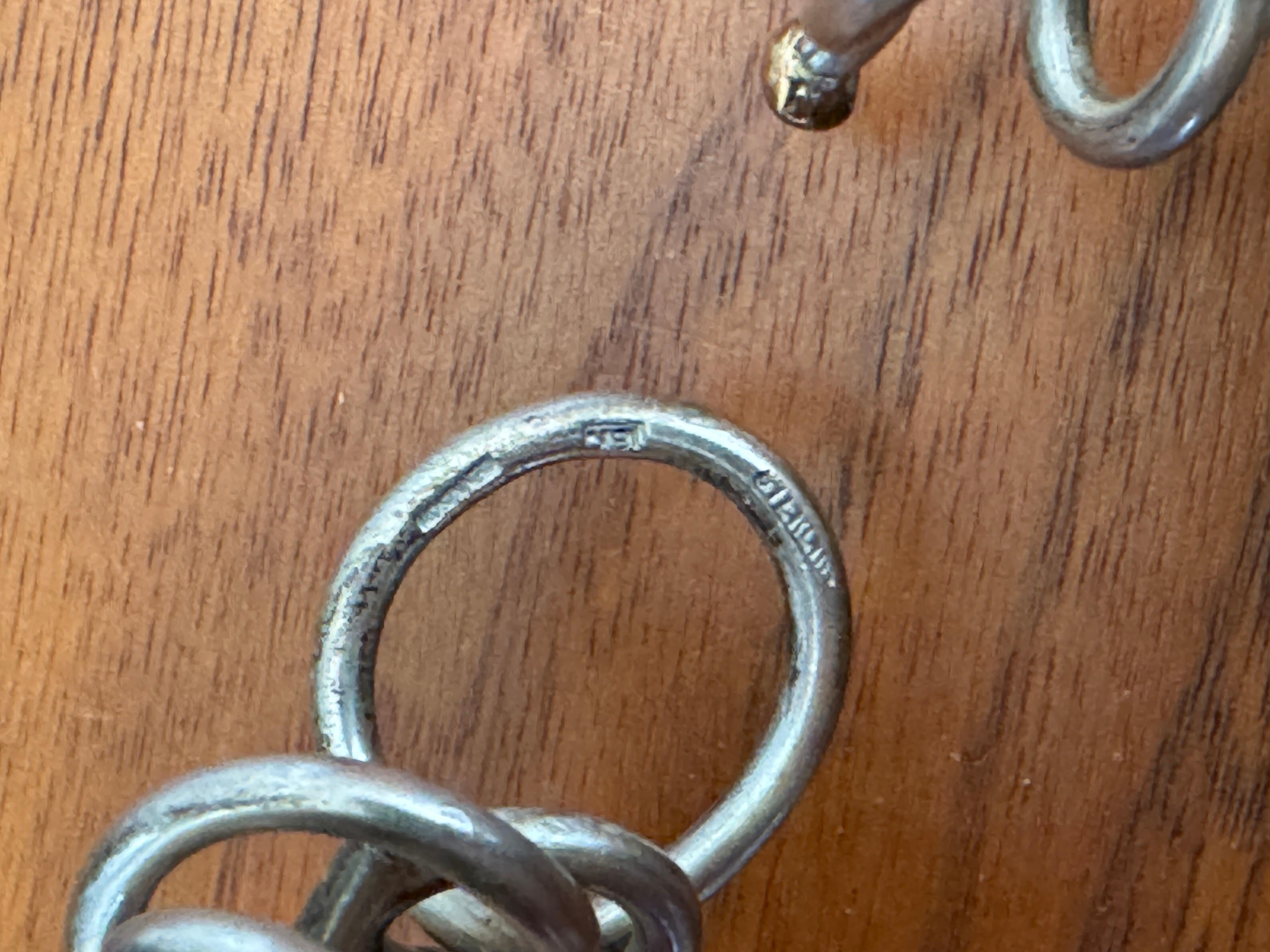 Bracciale in oro giallo 18k e argento Kathleen Dennison realizzato a mano in vendita 6