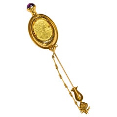 Amethyst Brooches