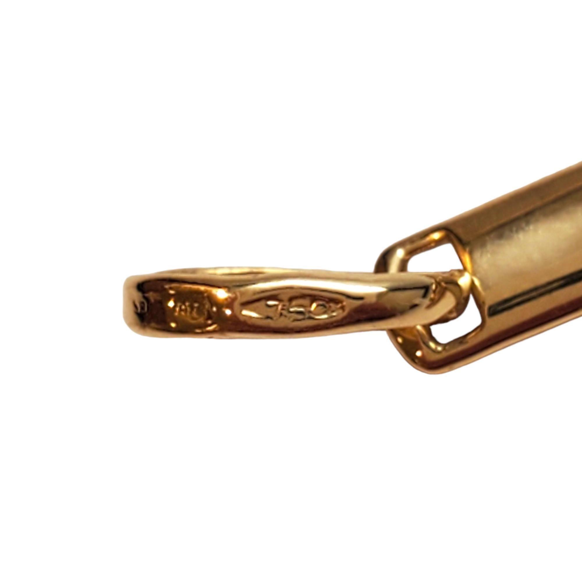 Breloque crucifix stylisée en or jaune 18 carats n° 17433 en vente 2