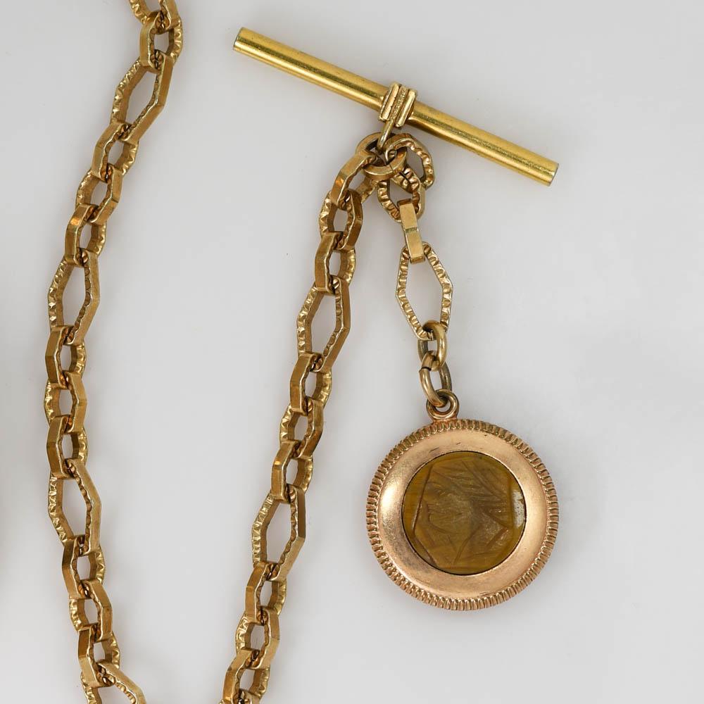 Montre à répétition suisse en or jaune 18 carats, étui de chasse spécial en vente 9