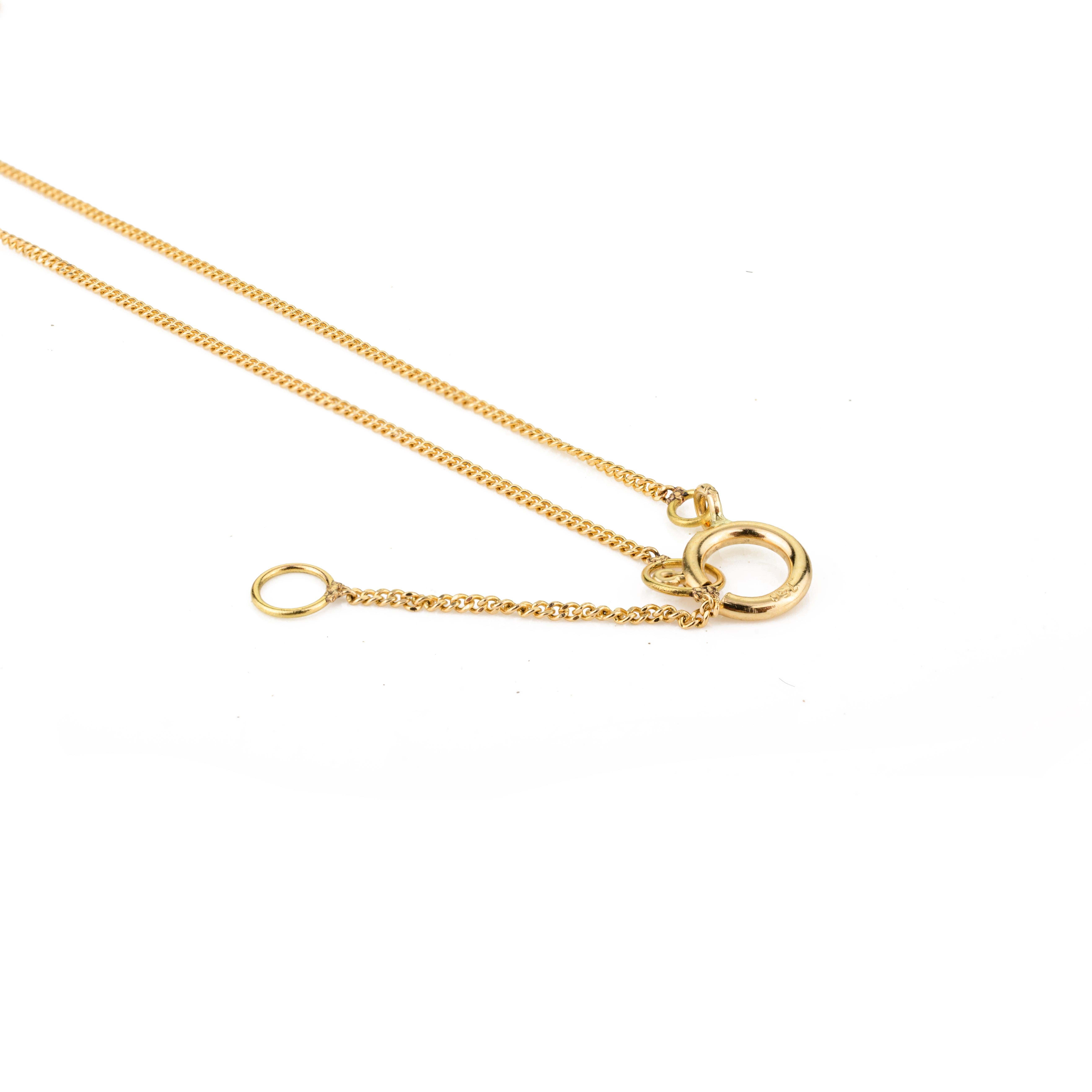 18 Karat Gelbgold Tansanit und Turmalin Station Kette Halskette Geschenk für Damen im Zustand „Neu“ im Angebot in New York, NY