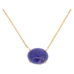 18k Yellow Gold Tanzanite Necklace