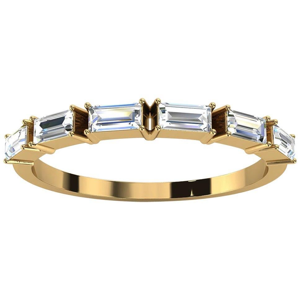 For Sale:  18K Yellow Gold Telara Baguette Diamond Ring '1/3 Ct. tw'